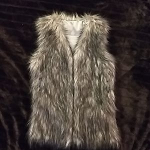 Faux fur vest